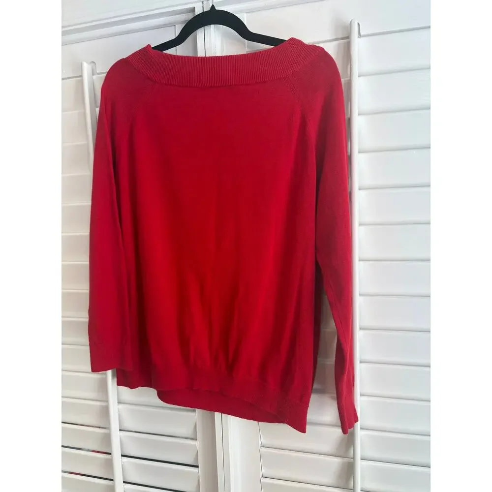 Lauren Ralph Lauren Red Sweater Size 1X